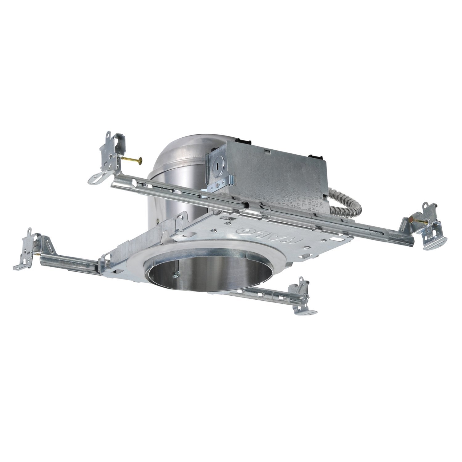 HALO H25 5 in. Aluminum Recessed Lighting Housing for New Construction Shallow Ceiling, Insulation Contact, Air-Tite